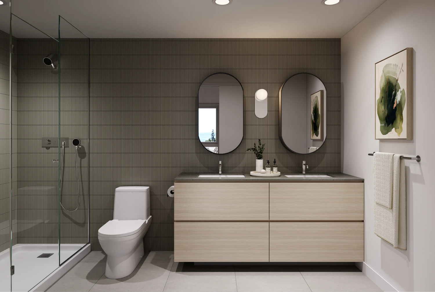 Ensuite with Stone palette