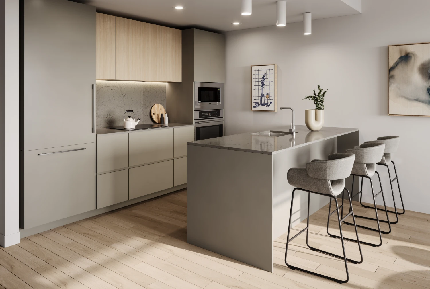 kitchen with Stone palette